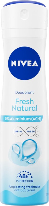 6x Nivea Fresh Natural Deospray 150ml