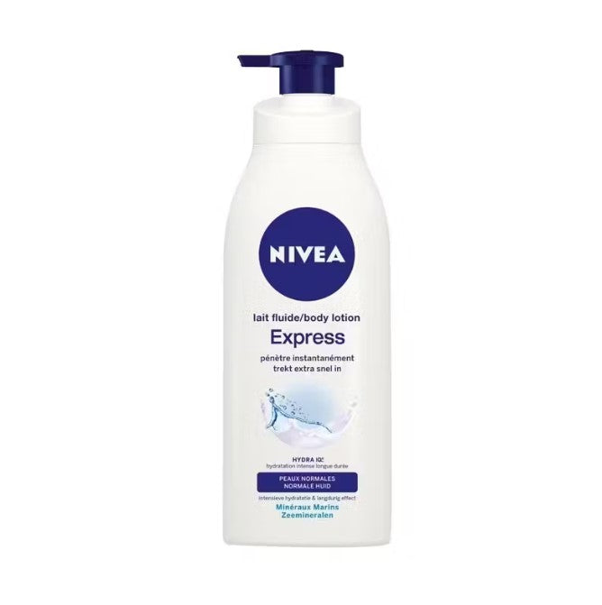 6x Nivea Express Hydra IQ Bodylotion met Pomp 400ml