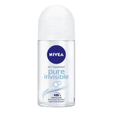 6x Nivea Pure Invisible Deoroller 50ml