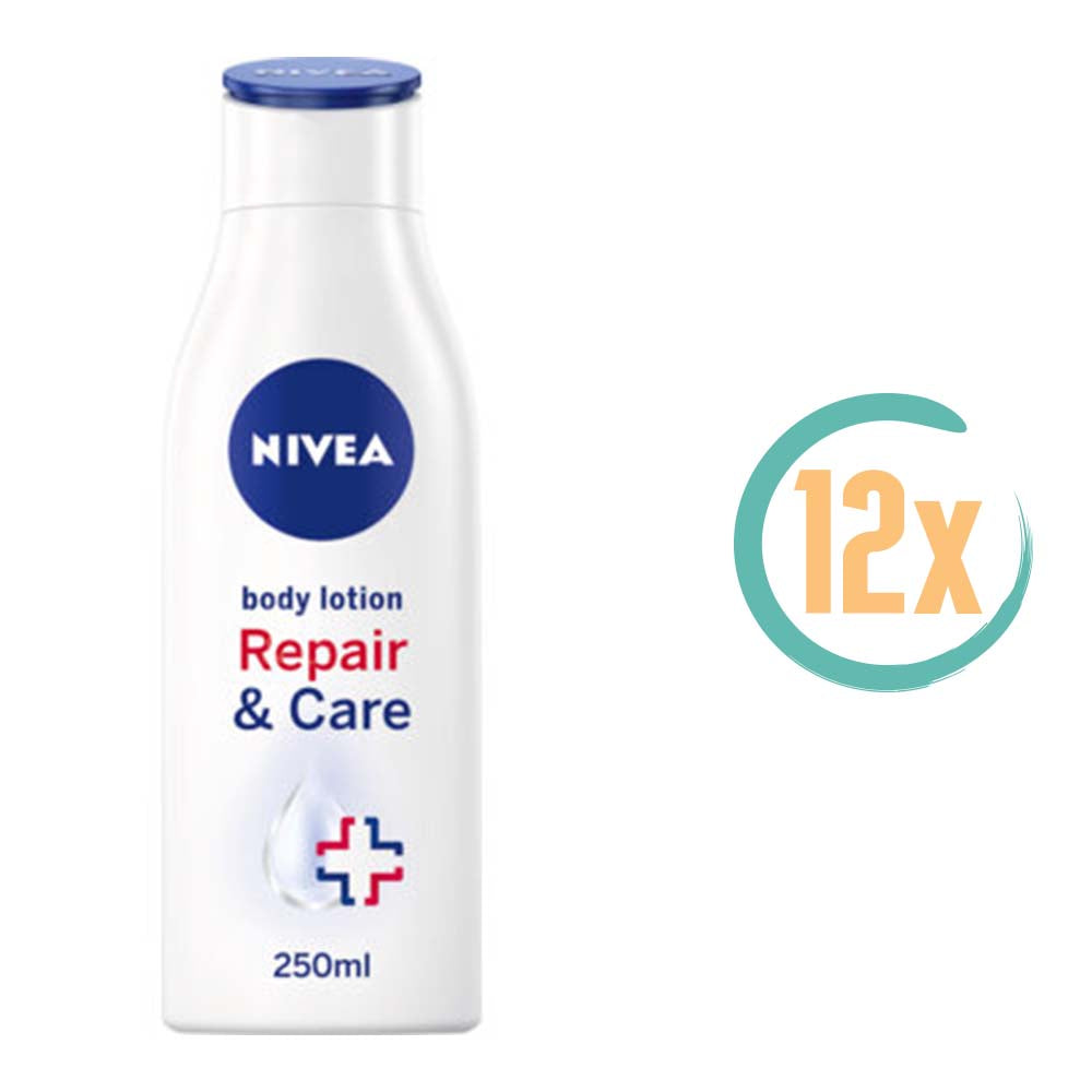 12x Nivea Repair & Care Bodylotion 250ml