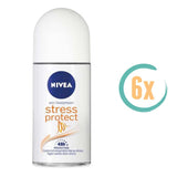 6x Nivea Stress Protect Deoroller 50ml