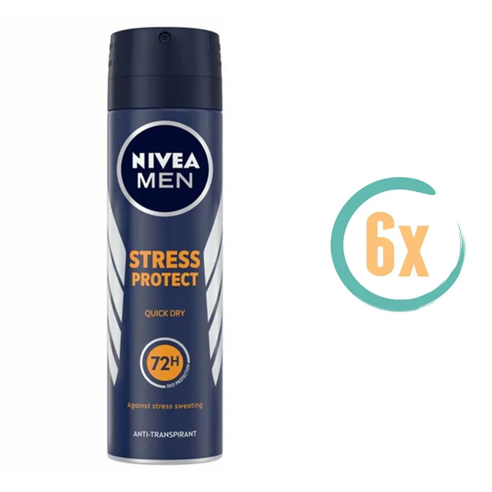 6x Nivea Stress Protect Quick Dry Deospray 150ml