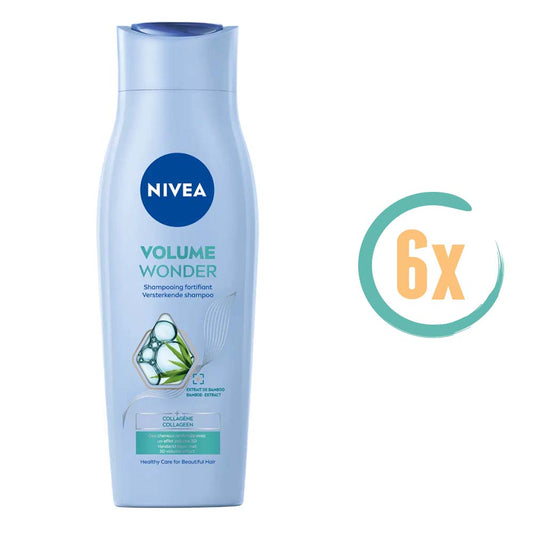 6x Nivea Volume Wonder Shampoo 250ml