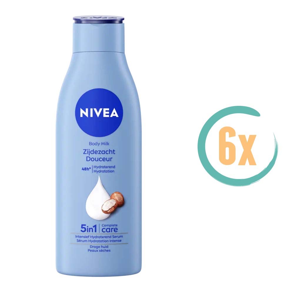 6x Nivea Zijdezacht Bodymilk 250ml