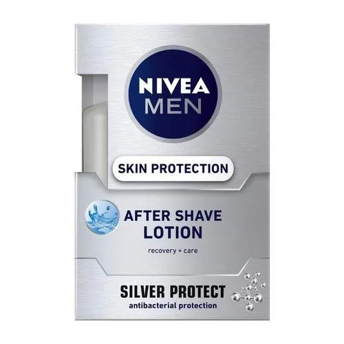 3x Nivea Silver Protect Aftershave Lotion 100ml