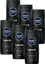 6x Nivea Deep Clean Douchegel 250ml