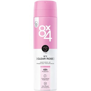 6x No.2 Clear Rose 8x4 Deospray 150ml, VoordeligInslaan.nl