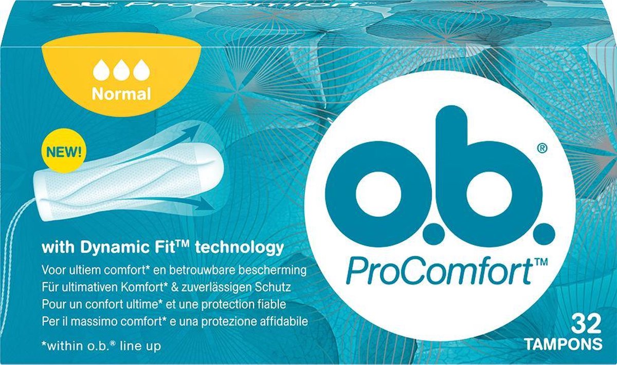 OB Tampons ProComfort Normaal 32 stuks, VoordeligInslaan.nl