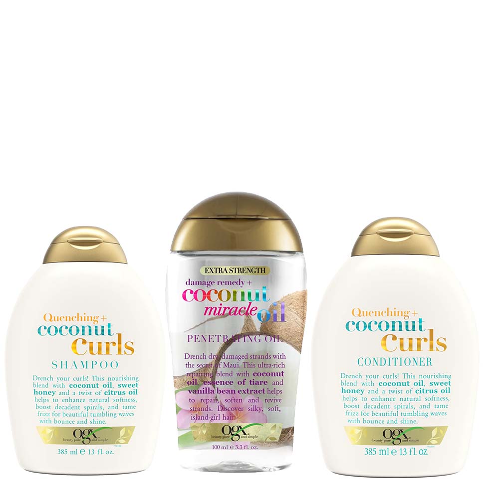 OGX Coconut Curls Haarverzorgings Voordeelpakket 3-Delig