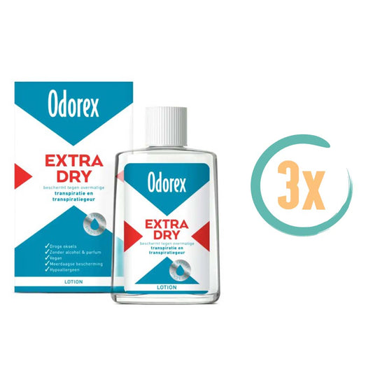 3x Odorex Extra Dry Lotion 50ml