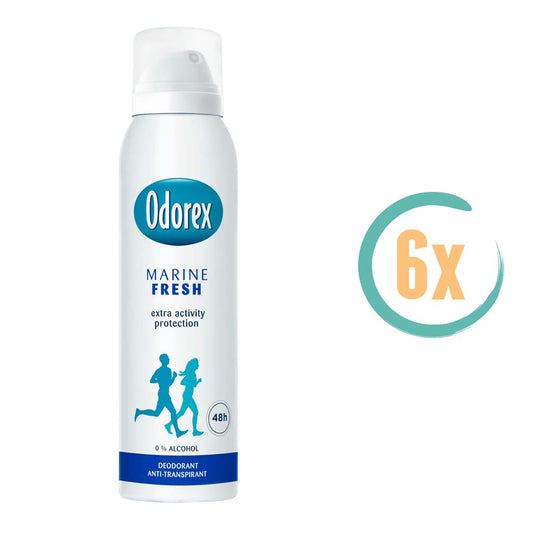 6x Odorex Marine Fresh Deospray 150ml