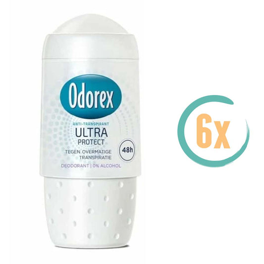 6x Odorex Ultra Protect Deoroller 50ml