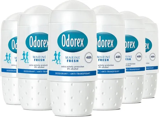 6x Odorex Marine Fresh Deoroller 50ml