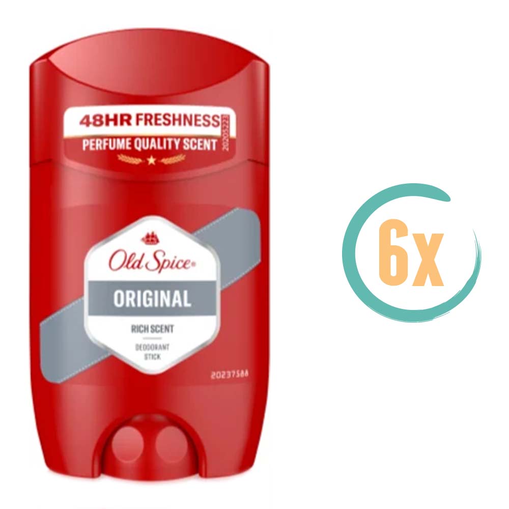 6x Old Spice Deostick Original 50ml