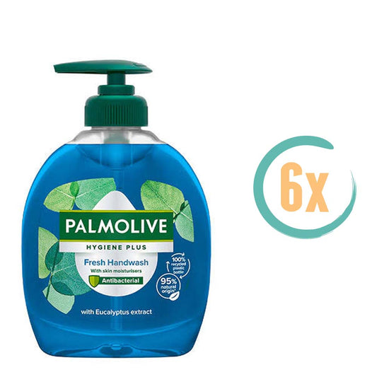 6x Palmolive Hygiëne Plus Eucalyptus Handzeep 300ml