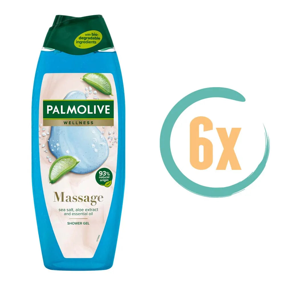 6x Palmolive Massage Douchegel 400ml