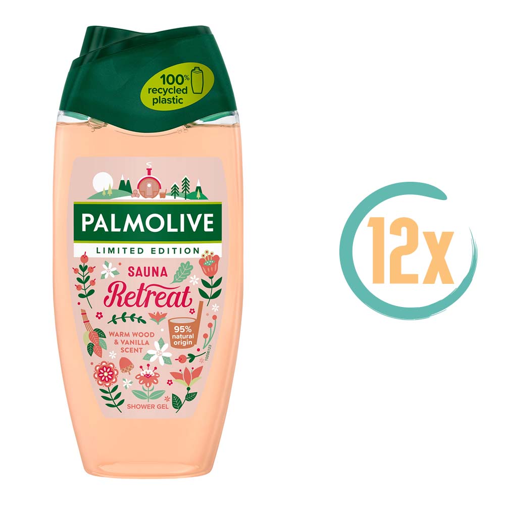 12x Palmolive Limited Edition Sauna Retreat Douchegel 250ml