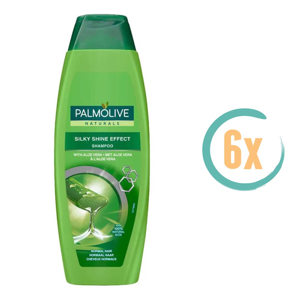 6x Palmolive Silky Shine Effect Shampoo 350ml