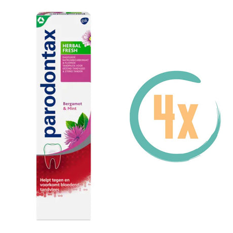 4x Parodontax Herbal Fresh Tandpasta 75ml, VoordeligInslaan.nl