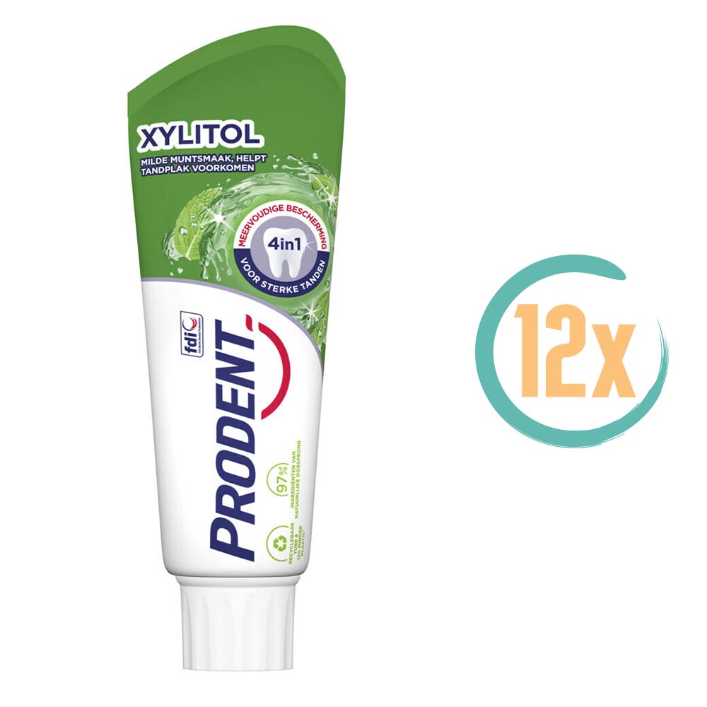 12x Prodent Xylitol Tandpasta 75ml