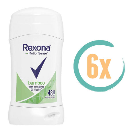 6x Rexona Bamboo Deostick 40gr, VoordeligInslaan.nl