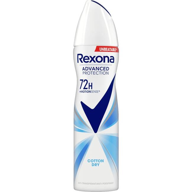 6x Rexona Cotton Dry 72H Deospray 150ml, VoordeligInslaan.nl