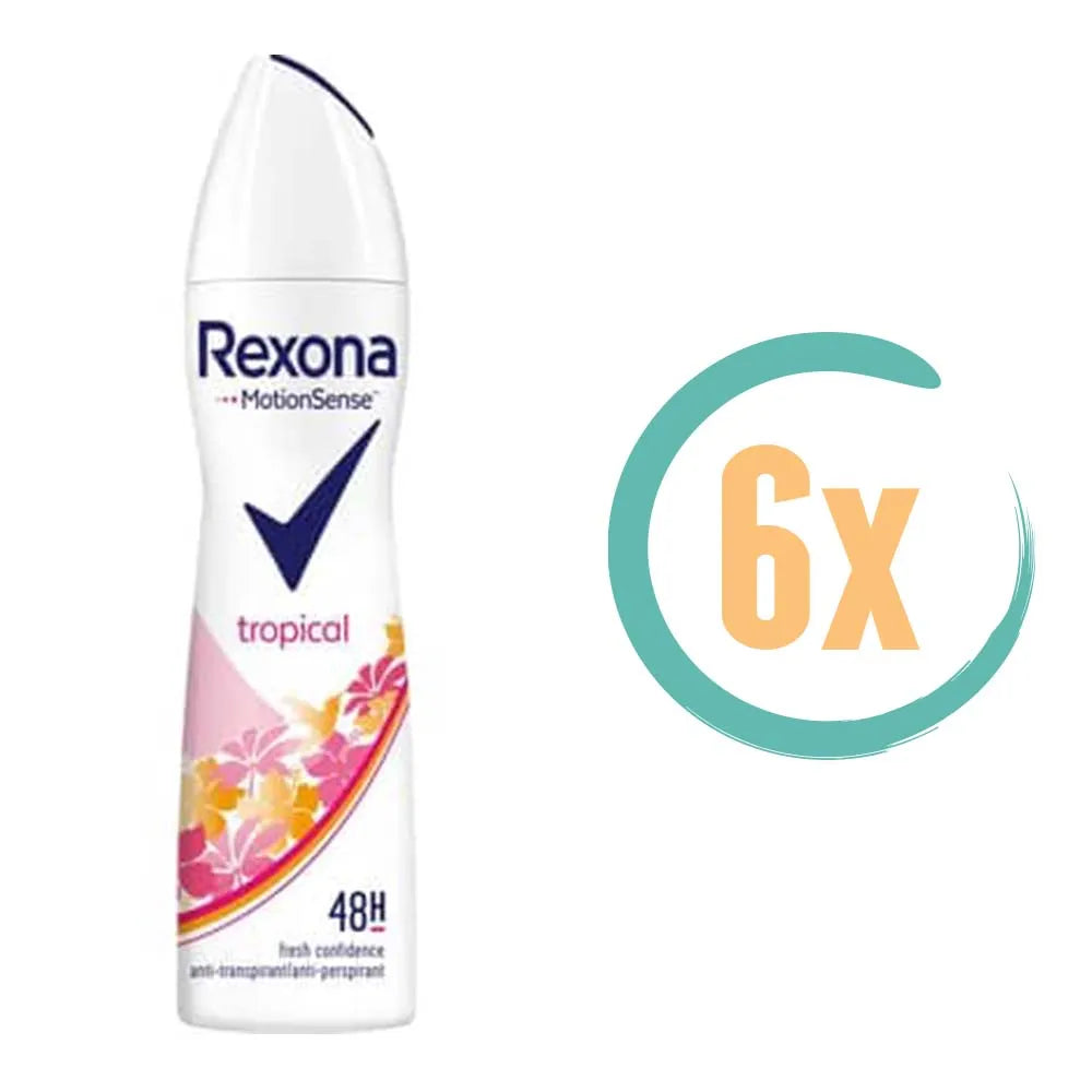 6x Rexona Tropical Deospray 150ml