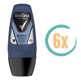 6x Rexona Invisible Ice Deoroller 50ml, VoordeligInslaan.nl