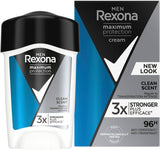 6x Rexona Men Maximum Protection Clean Scent Deostick 45ml