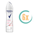 6x Rexona White Flower & Lychee Deospray 150ml, VoordeligInslaan.nl