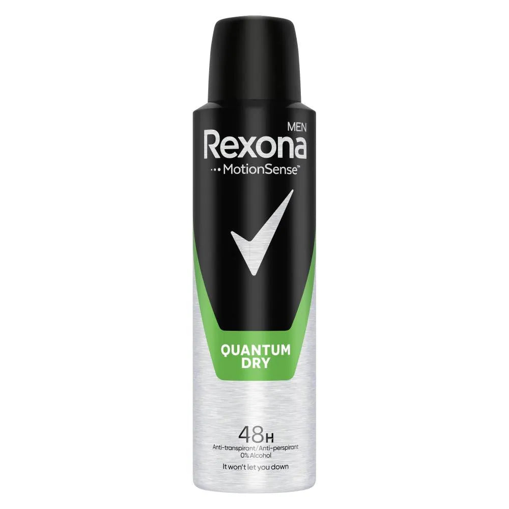 6x Rexona Quantum Dry 48H Deospray 150ml