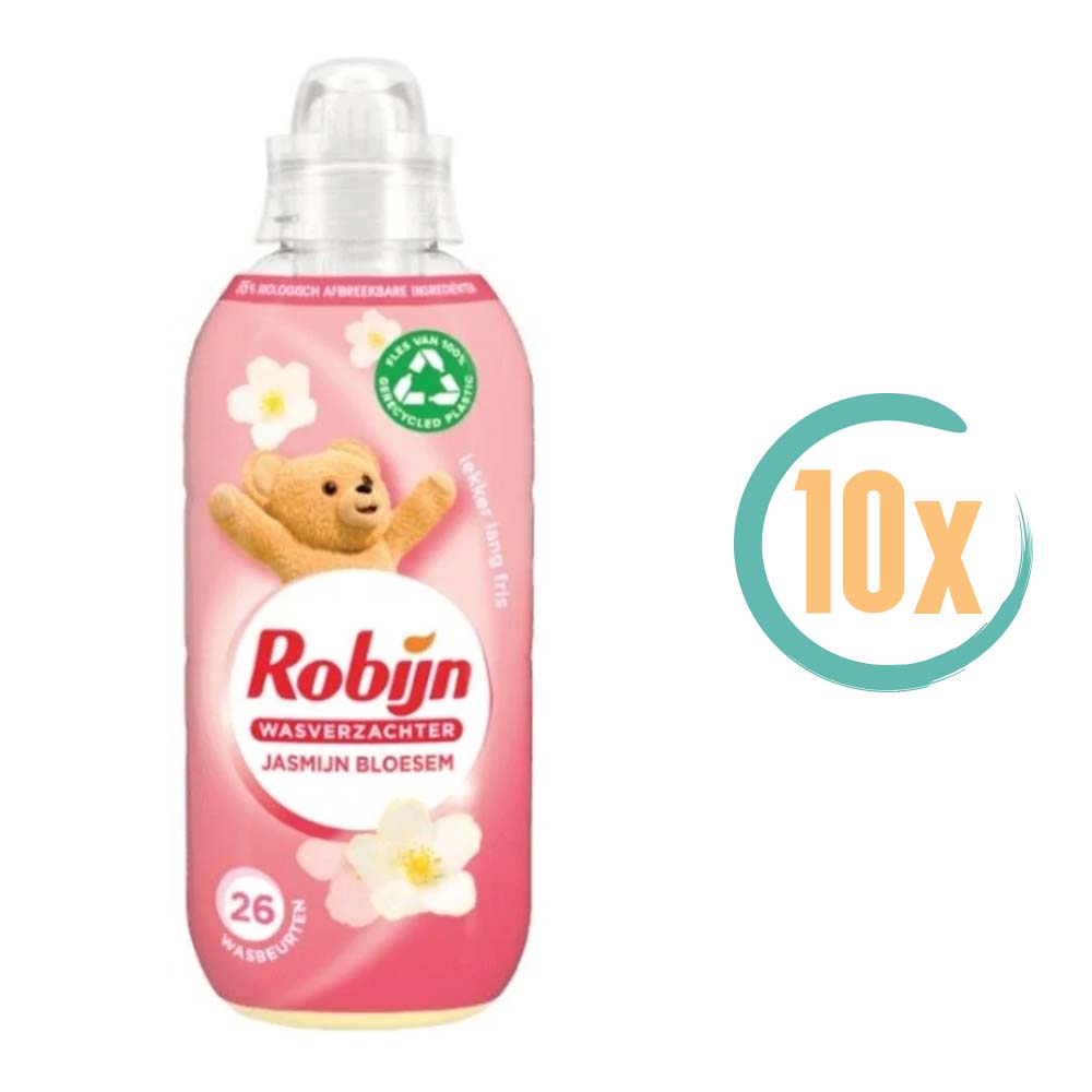 10x Robijn Jasmijn Bloesem Wasverzachter 650ml