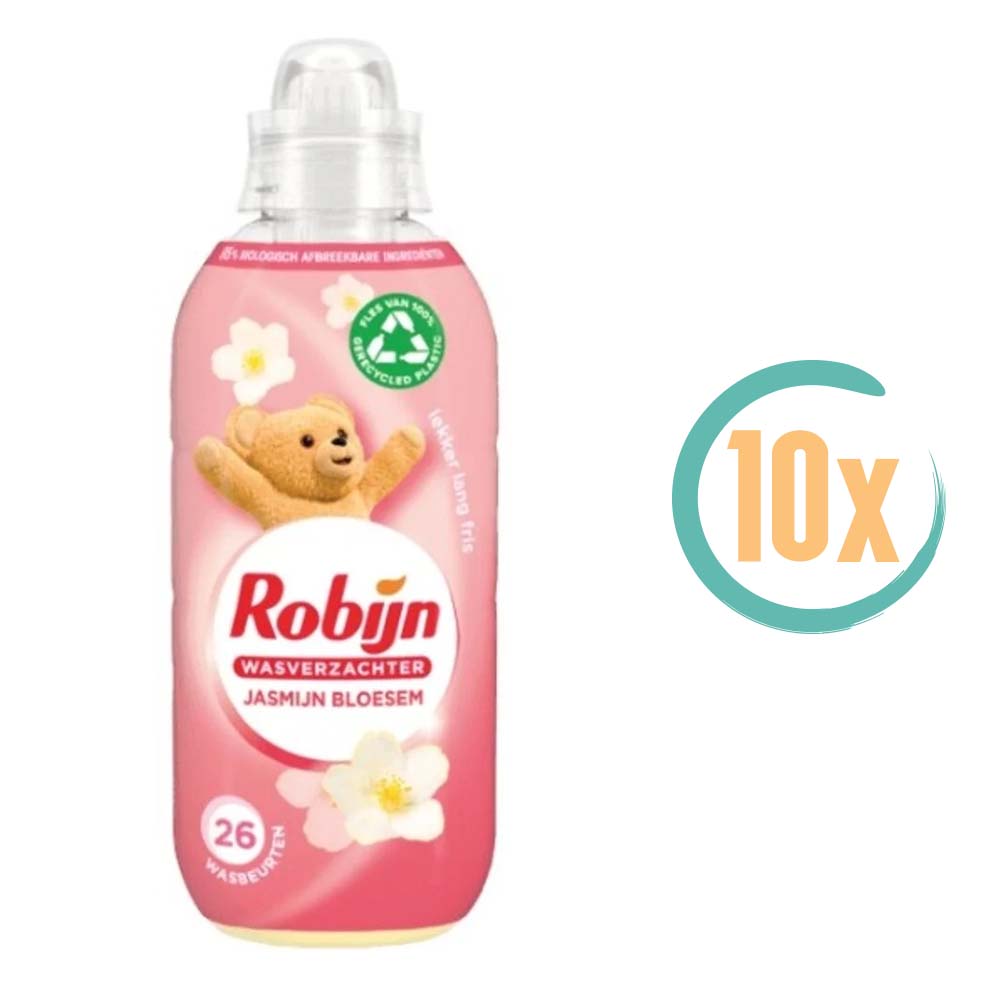 10x Robijn Jasmijn Bloesem Wasverzachter 650ml