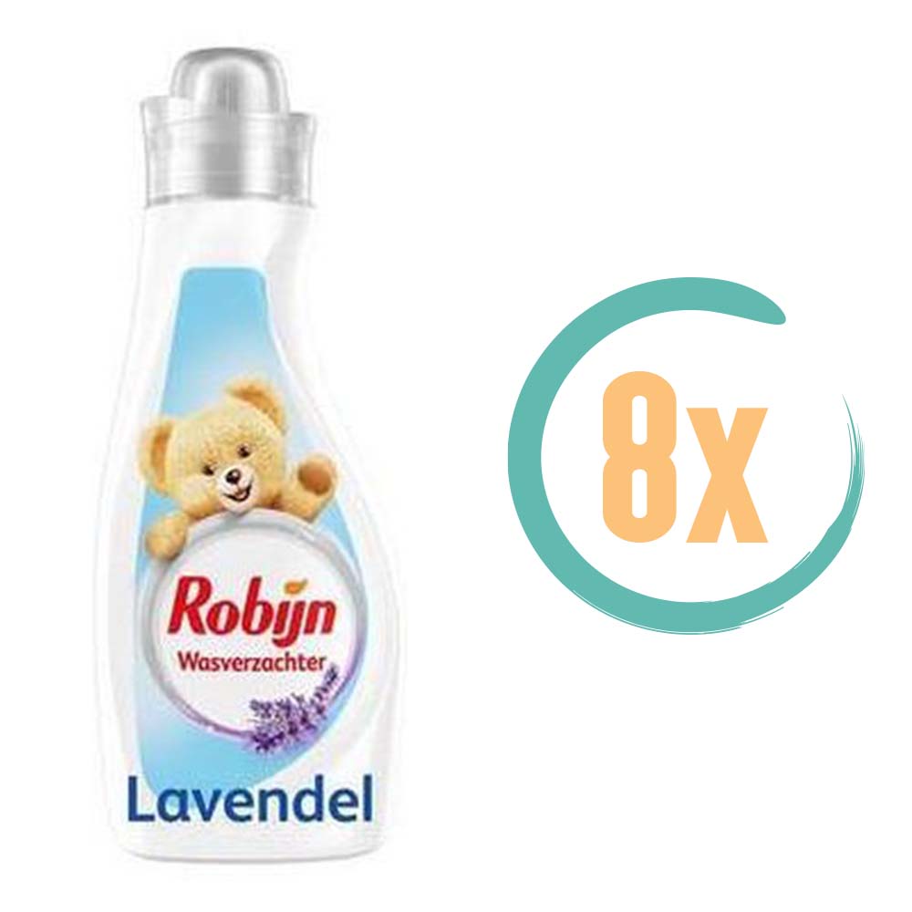 8x Robijn Lavendel Wasverzachter 680ml, VoordeligInslaan.nl