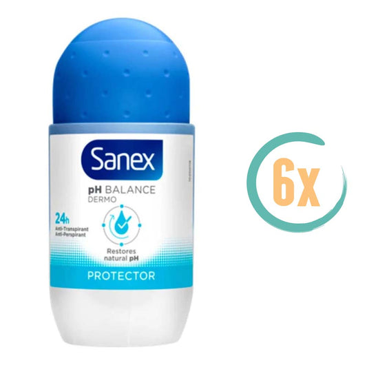 6x Sanex Dermo Protector Deoroller 50ml