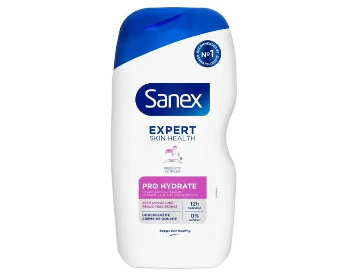 6x Sanex Expert Skin Pro Hydrate Douchegel 400ml