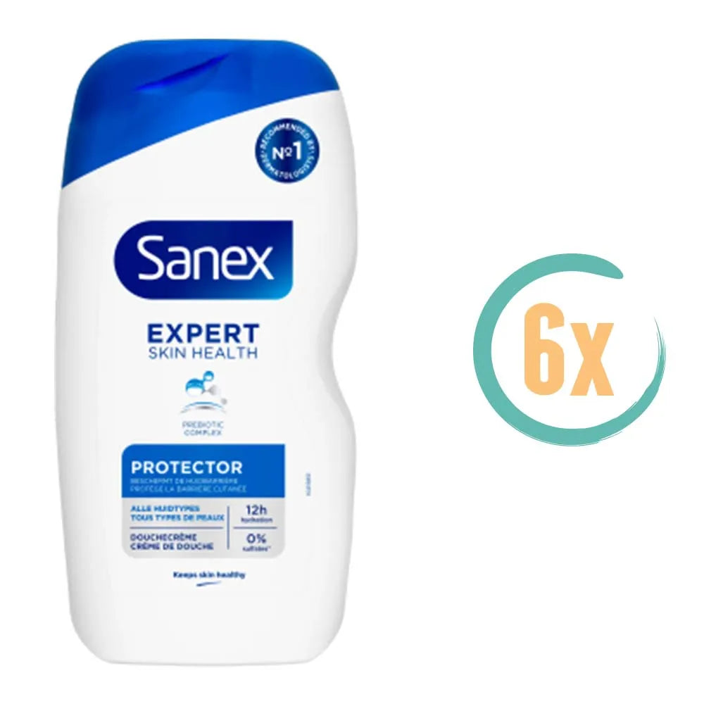 6x Sanex Expert Skin Health Protector Douchegel 400ml