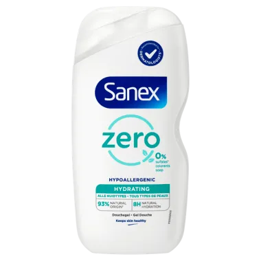 6x Sanex Zero% Hydrating Douchegel 400ml