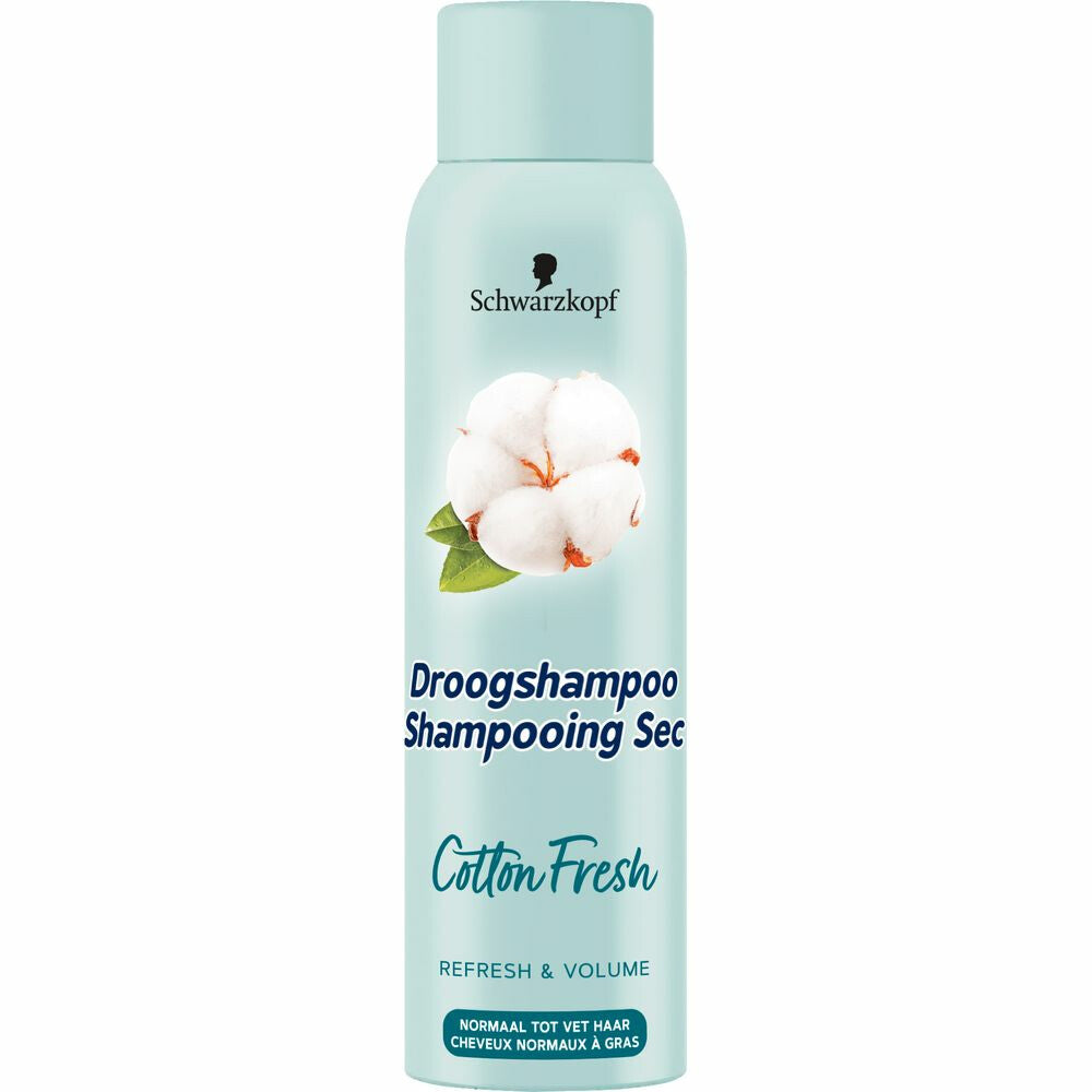 6x Schwarzkopf Cotton Fresh Droogshampoo 150ml