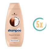 5x Schwarzkopf Repair & Care Shampoo 400ml