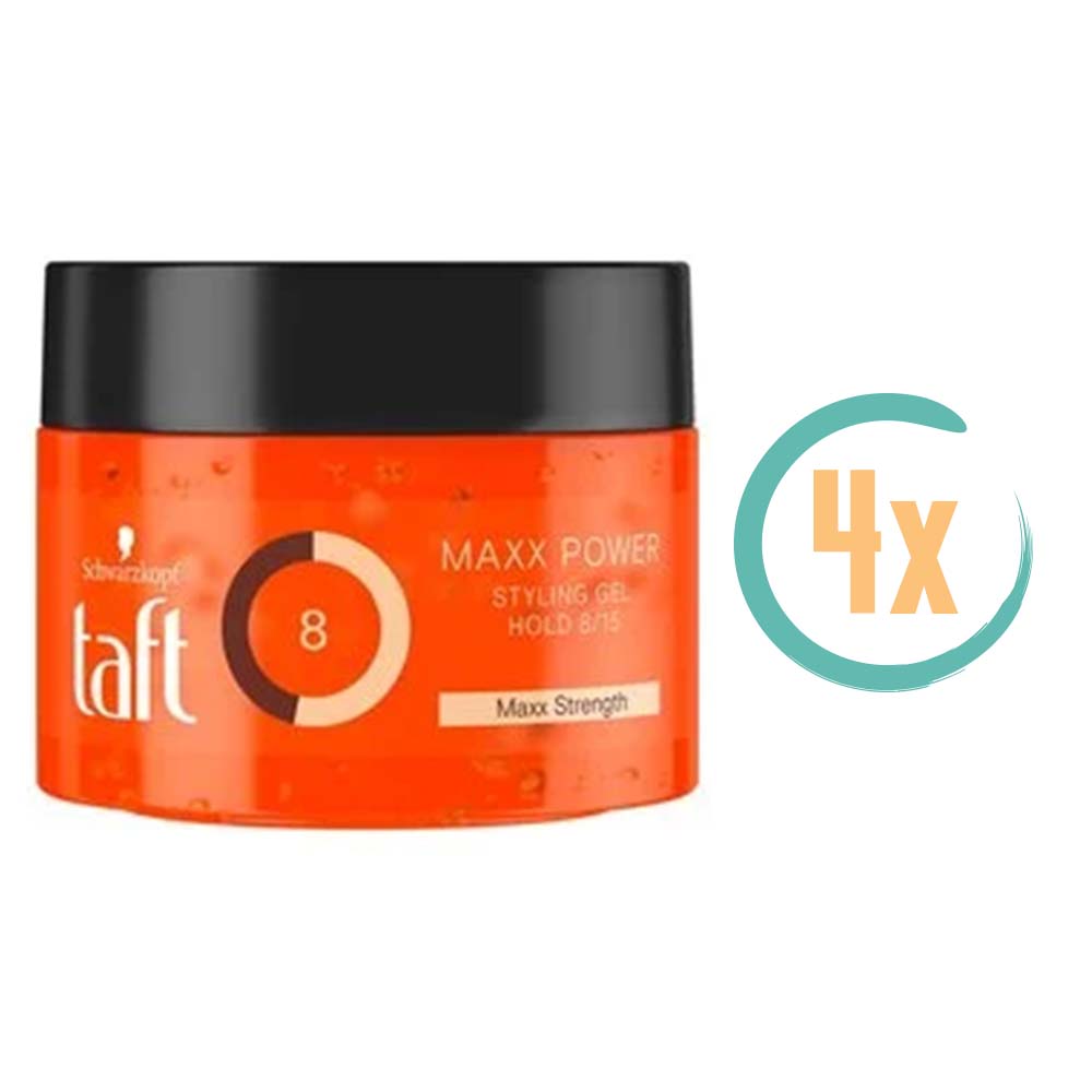 4x Taft Maxx Power Gel 250ml