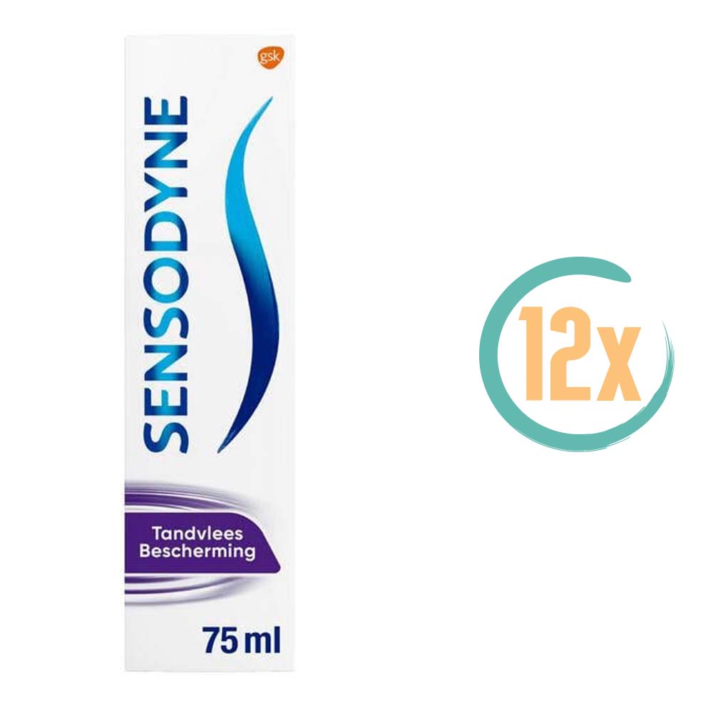 12x Sensodyne Tandvlees Bescherming Tandpasta 75ml