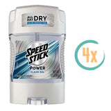 4x Speed Stick Men Power Clear Gel Deostick 85gr