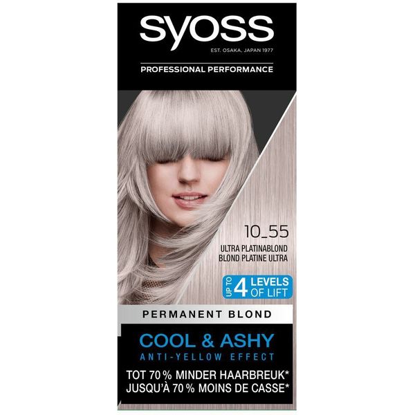 3x Syoss Haarverf 10_55 Ultra Platinablond, VoordeligInslaan.nl