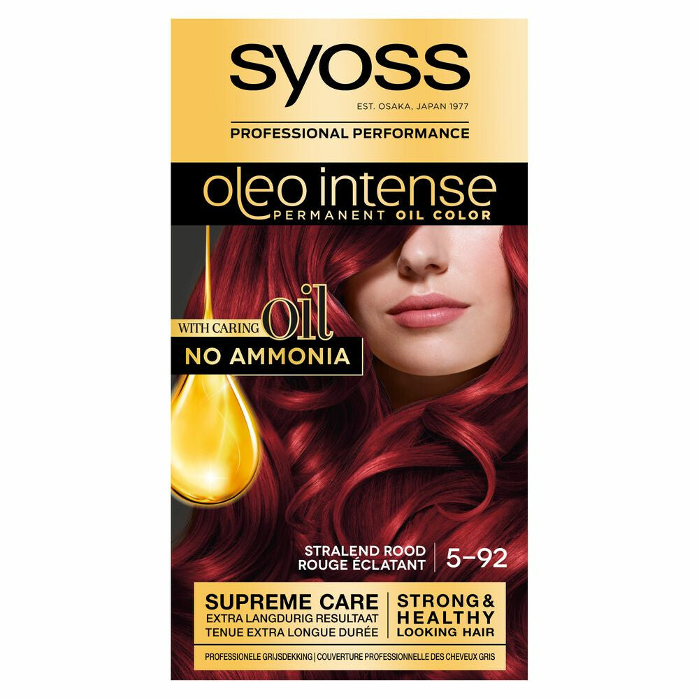 3x Syoss Color Oleo 5-92 Stralend Rood Haarverf, VoordeligInslaan.nl