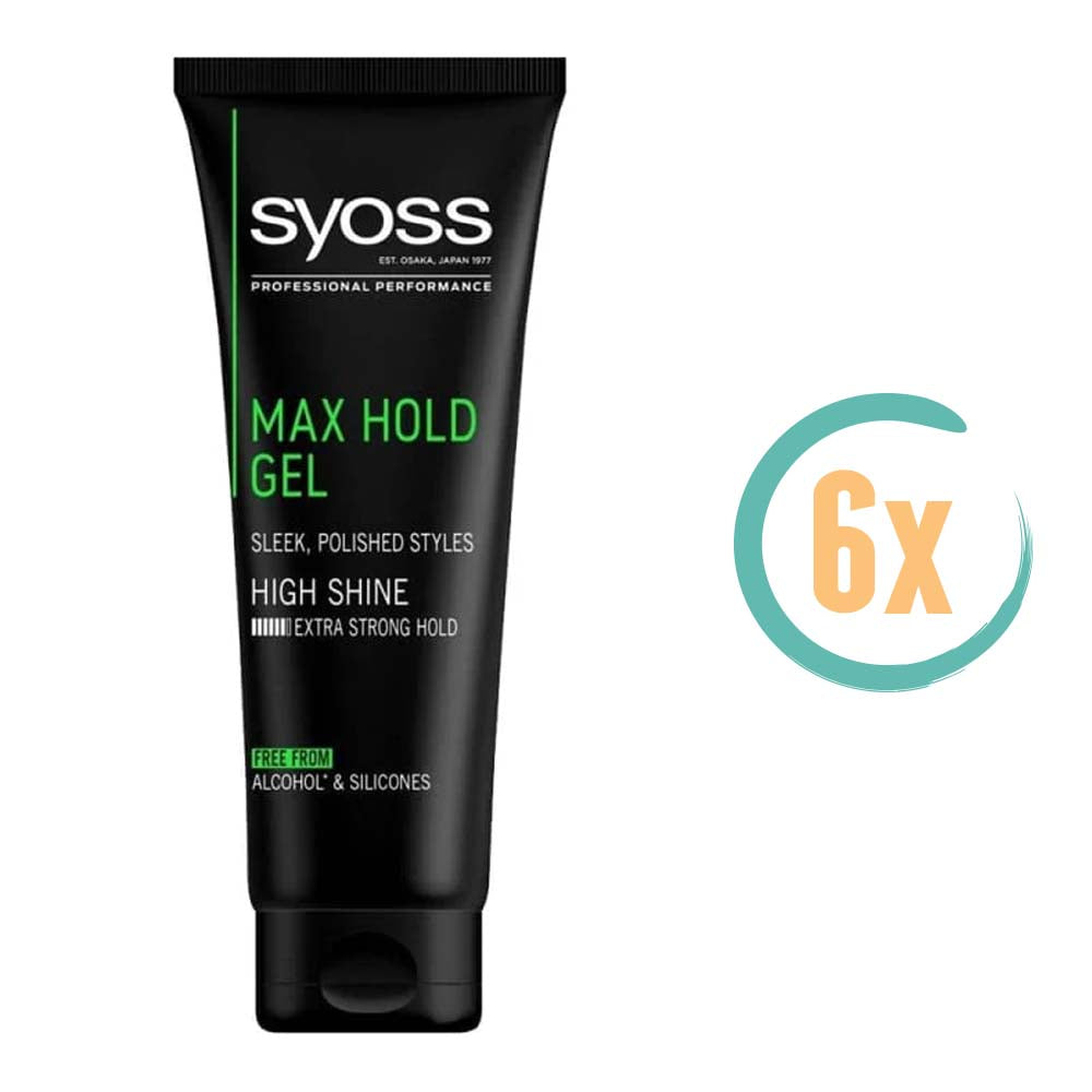 6x Syoss Haargel Max Hold 250ml