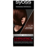 3x Syoss Haarverf 3_28 Pure Chocolade, VoordeligInslaan.nl