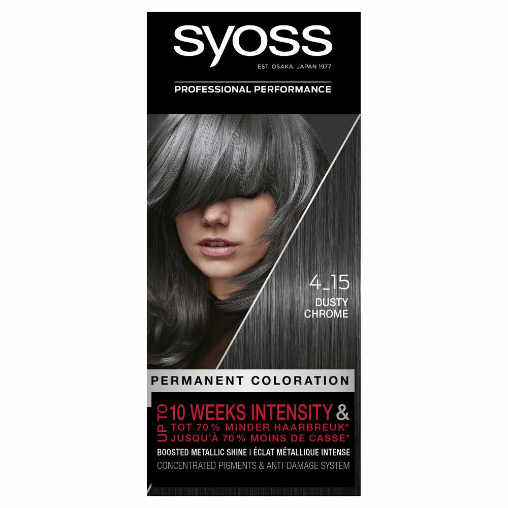 3x Syoss Haarverf 4_15 Dusty Chrome, VoordeligInslaan.nl