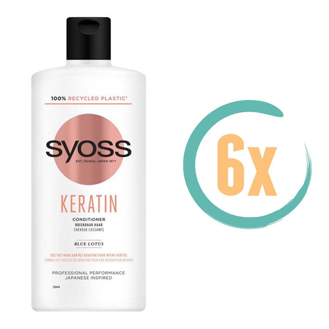 6x Syoss Keratin Conditioner 440ml, VoordeligInslaan.nl