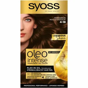 3x Syoss Color Oleo 4-18 Mokkabruin Haarverf